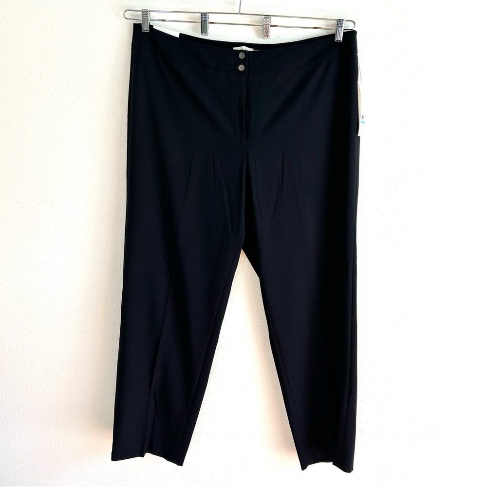 Calvin Klein Traditional Fit Pants Women's Plus Size 20W Blue Office Capsule